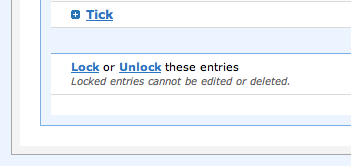 Locking entries 01